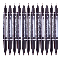 得力思達 6824 記號筆小雙頭 黑色小雙頭記號筆 藍色小雙頭記號筆 雙頭記號筆