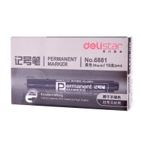 得力思達 6881 記號筆 黑色記號筆 黑色大頭筆 藍色記號筆 6881記號筆 得力記號筆