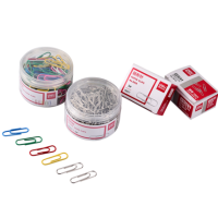 得力0018 0037 0038 回形針別針加厚曲別針金屬回形針大號辦公用品29mm 200枚 得力回形針 得力彩色回形針