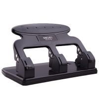 得力0116三孔打孔機 3孔壓孔機 打洞機 打孔器 帶標尺可打35張