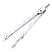 得力（deli）8604 金屬繪圖圓規套裝（圓規 延長桿 鴨嘴頭 鉛芯頭 鉛芯）