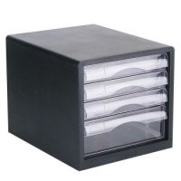 得力（deli） 9775/9774 桌面資料整理文件柜 塑料抽屜柜 5層無鎖 4層無鎖