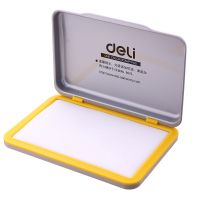 得力（deli）9894 空白印臺(tái) 快干長(zhǎng)方形橡皮章印泥 辦公用品