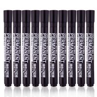 得力（deli） 記號筆S550 單頭油性筆 箱頭筆 物流筆大頭筆 10支裝 6881黑色