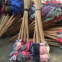 家用老式全棉拖把 純棉布木頭柄拖把 家用布條拖把 吸水拖把包郵