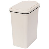 得力18824 塑料按壓式垃圾桶廢紙簍PP材質辦公家用環保
