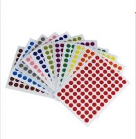 永實YS034圓點標(biāo)簽 自粘性小標(biāo)簽 不干膠紙 直徑8mm 12張/包