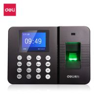 得力指紋考勤機3960神器簽到上班一體機識別紙卡指紋機指模打卡機