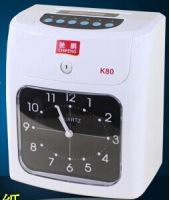馳鵬k80打卡機 考勤 紙卡考勤機 上班打卡鐘 員工考勤鐘 雙色打卡