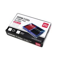 得力9865雙色印臺(tái) 紅藍(lán)兩色