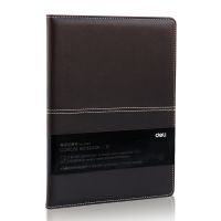 得力3323   3324高級皮面本18k   25K記事本114張筆記本 辦公商務優質皮革 皮本