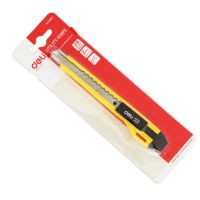 得力2031美工刀 小號金屬裁紙刀手工刀工具彈刀辦公文具