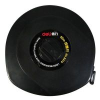 得力皮卷尺8218/8219玻璃纖維尺帶刻度清晰長皮尺30米/50米長皮尺