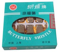 上海蝴蝶牌口哨小銅哨     哨子裁判銅體育用品