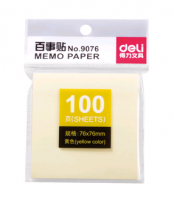 得力9076百事貼 辦公記事貼 N次貼 便利貼 76*76mm