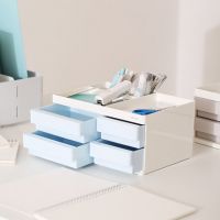 得力8904收納盒ABS樹脂強度高辦公收納學生文具整理帶筆筒盒子