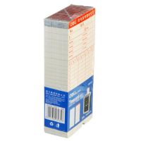 3935得力考勤卡 微電腦打卡機(jī)通用考勤白卡考勤紙考勤紙卡 100張/包