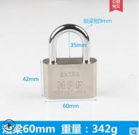 60mm 掛鎖防盜大門家用鎖具  防水掛鎖防銹掛鎖 通開鎖頭 小鎖頭迷你仿不銹鋼掛鎖 鎖子