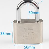 50mm 掛鎖防盜大門家用鎖具  防水掛鎖防銹掛鎖 通開鎖頭 小鎖頭迷你仿不銹鋼掛鎖 鎖子