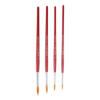 晨光（M&G）多規(guī)格彩色桿美術(shù)水粉水彩油畫學(xué)生組合畫筆 畢加索多規(guī)格學(xué)生畫筆 畫刷組合裝 LBH97803水彩畫筆*4   開學(xué)