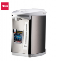 得力（deli）85601 不銹鋼5L電熱水壺/熱水壺 手提式手柄 銀色
