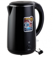 得力85609電熱水壺家用辦公燒水壺自動(dòng)斷電一鍵保溫304不銹鋼