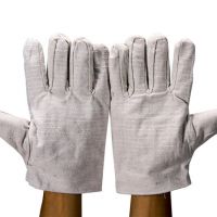 雙層帆布手套 耐磨加厚全襯 工業(yè)機(jī)械工作電焊工防護(hù)用品 tg