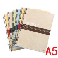 日本國譽(KOKUYO)Gambol渡邊學生螺旋裝訂本子/記事本/軟抄本7mm橫線27行 A5/50頁橫翻  WCN-S5507