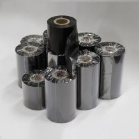 110*300米 碳帶 混合基蠟基碳帶 條碼打印機(jī)不干膠銅版標(biāo)簽 合成貼紙水洗吊牌樹脂增強(qiáng)色帶