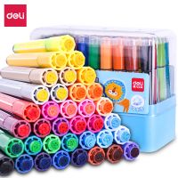 得力70652水彩筆(藍(lán))(12支/盒) 70653 70654 開學(xué) 12色 24色 36色