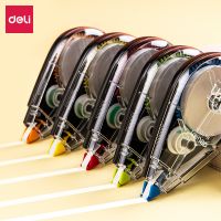 得力71523修正帶套裝_5mmx30m膜帶(混)(卡) 5個裝 開學