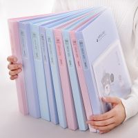 得力72553 40頁  資料冊孕檢資料冊學生試卷冊插頁袋透明學生收納袋辦公 檔案袋30/40/60頁三色可選包郵單個