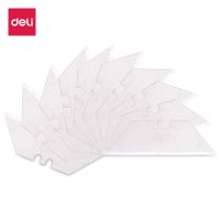 得力(deli)金屬T型合金鋼美工刀片 10片裝 銀色78001