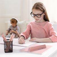 得力S908-HB書寫鉛筆(原木色)(50支/筒)