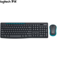 羅技（Logitech）MK275 鍵鼠套裝 無線鍵鼠套裝 辦公鍵鼠套裝 全尺寸 商務鍵鼠套裝 帶無線2.4G接收器 黑藍色