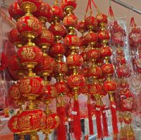 新年掛件 燈籠掛件 龍年掛件 福字